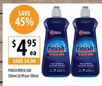 Lidl Finish Rinse Aid 500ml promoção