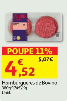 Minipreço Hambúrgueres de Bovino promoção