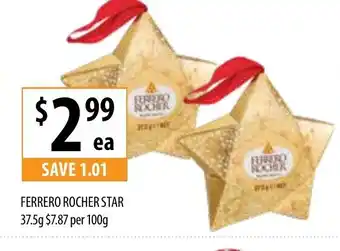 Lidl Ferrero Rocher Star 37.5g promoção