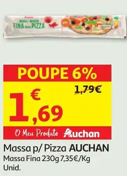 Minipreço Massa p/ Pizza AUCHAN Massa Fina promoção