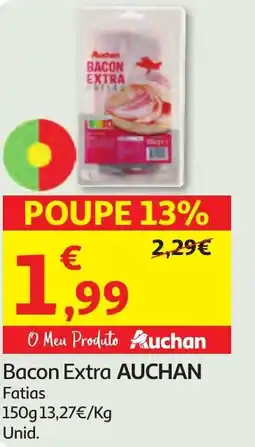Minipreço Bacon Extra AUCHAN promoção