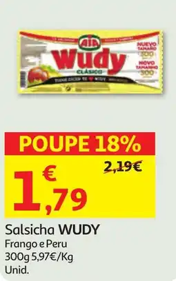 Minipreço Salsicha WUDY Frango e Peru promoção