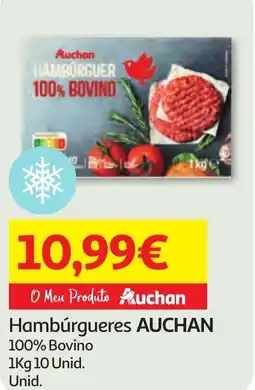 Minipreço Hambúrgueres AUCHAN promoção