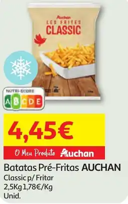 Minipreço Batatas Pré-Fritas AUCHAN Classic p/ Fritar promoção