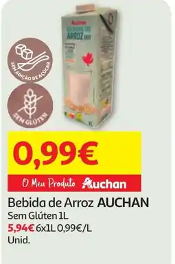 Minipreço Bebida de Arroz AUCHAN promoção
