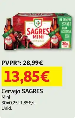 Minipreço Cerveja SAGRES promoção