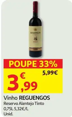 Minipreço Vinho REGUENGOS promoção