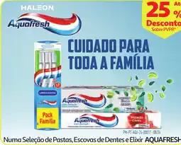 Minipreço Numa Seleção de Pastas, Escovas de Dentes e Elixir AQUAFRESH Elixir COLGATE promoção