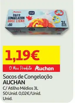 Minipreço Sacos de Congelação AUCHAN promoção
