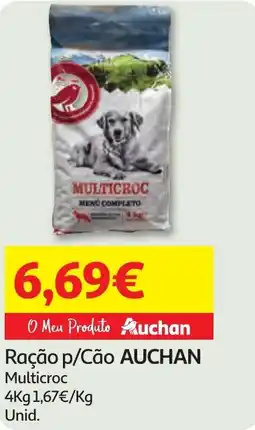 Minipreço Ração p/Cão AUCHAN promoção