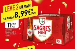 Intermarché CERVEJA Sagres Mini promoção