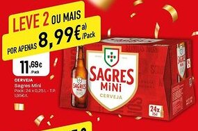 Intermarché CERVEJA Sagres Mini promoção