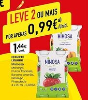 Intermarché IOGURTE LÍQUIDO Mimosa promoção