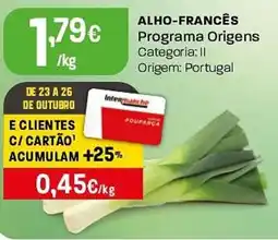 Intermarché ALHO-FRANCÊS Programa Origens promoção