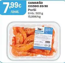 Intermarché Camarão cozido 20/30 porsi promoção