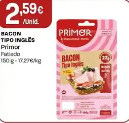 Intermarché Bacon tipo inglês Primor promoção