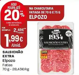 Intermarché Salsichão extra Elpozo promoção