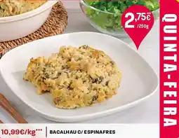 Intermarché Bacalhau c/ espinafres promoção