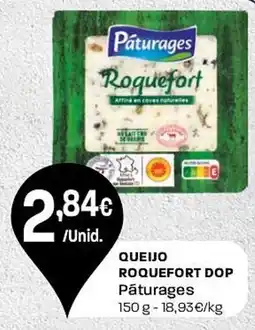 Intermarché Queijo roquefort dop Pâturages promoção