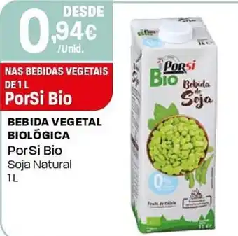 Intermarché Bebida vegetal biológica Por Si Bio Soja Natural promoção