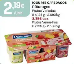 Intermarché Iogurte c/ pedaços Pâturages promoção