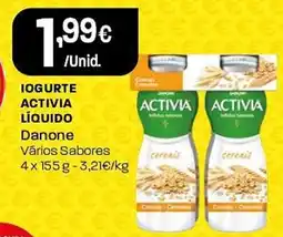 Intermarché Iogurte activia líquido Danone promoção
