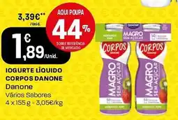 Intermarché Iogurte líquido corpos danone promoção