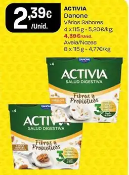 Intermarché ACTIVIA Danone Vários Sabores promoção