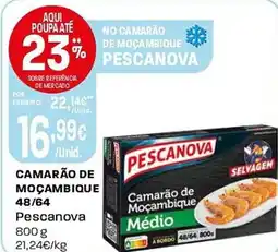 Intermarché Camarão de moçambique 48/64 Pescanova promoção