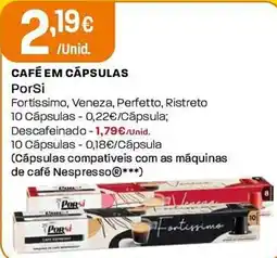 Intermarché Café em cápsulas PorSi promoção