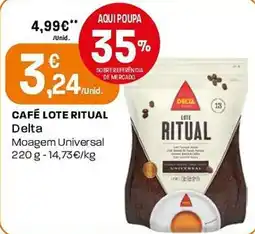 Intermarché Café lote ritual delta promoção