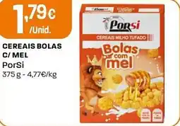 Intermarché Cereais bolas c/ mel PorSi promoção