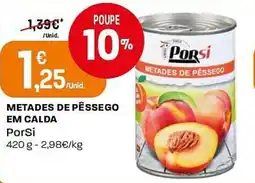 Intermarché Metades de pêssego em calda PorSi promoção