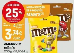 Intermarché Amendoim m&m's promoção