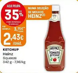 Intermarché Ketchup heinz Squeeze promoção