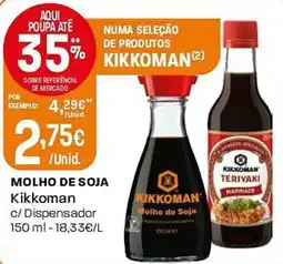 Intermarché Molho de soja kikkoman promoção