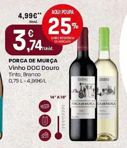 Intermarché Porca de murça vinho doc douro promoção