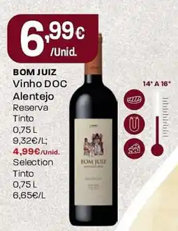 Intermarché BOM JUIZ Vinho DOC Alentejo Reserva promoção