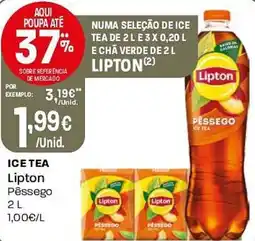Intermarché Ice tea lipton pêssego promoção