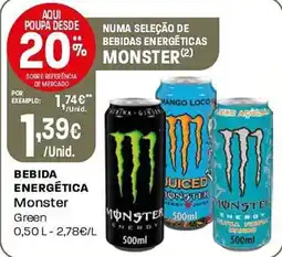 Intermarché Bebida energética Monster promoção