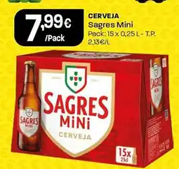 Intermarché CERVEJA Sagres Mini promoção