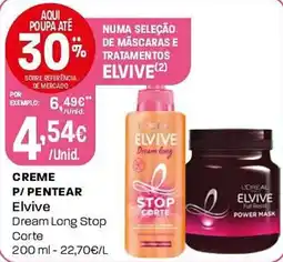 Intermarché Creme p/ pentear Elvive promoção