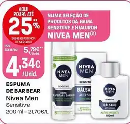 Intermarché Espuma de barbear Nivea Men promoção
