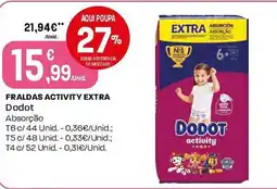Intermarché Fraldas activity extra dodot promoção