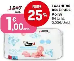 Intermarché Toalhitas bebé pure porsi promoção