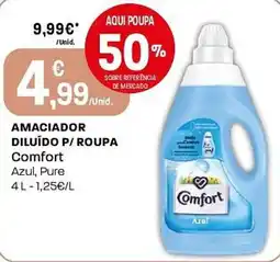 Intermarché Amaciador diluído p/ roupa Comfort promoção