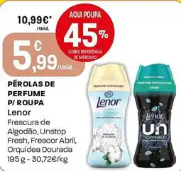 Intermarché Pérolas de perfume p/ roupa Lenor promoção
