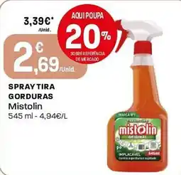 Intermarché Spray tira gorduras mistolin promoção