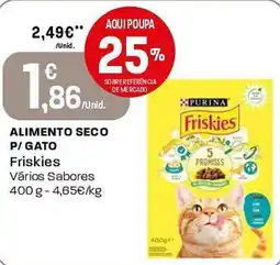 Intermarché Alimento seco p/gato friskies promoção
