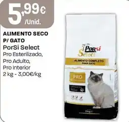 Intermarché Alimento seco p/gato PorSi Select promoção